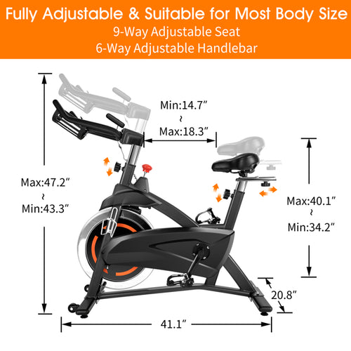 Load image into Gallery viewer, Indoor Spin Bike Cycling Stationary Exercise Bikes for Home Gym
